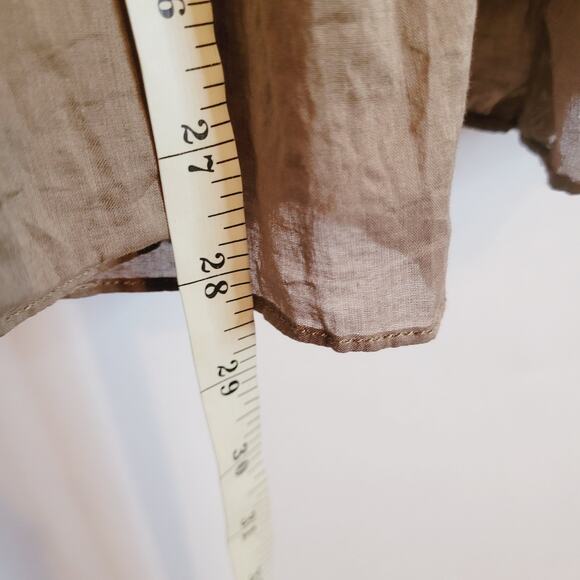 Sass and Bide taupe brown strapless corset top gauzy pleated mini dress size 6 - Picture 10 of 10